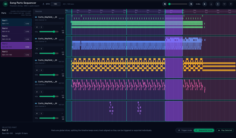 Song Parts Sequencer